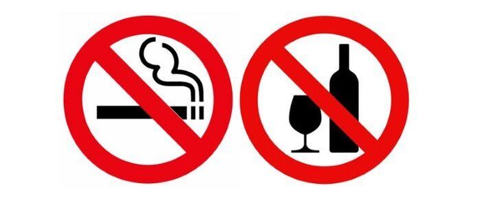 prepoved alkohola in cigaret za cervikalno osteohondrozo
